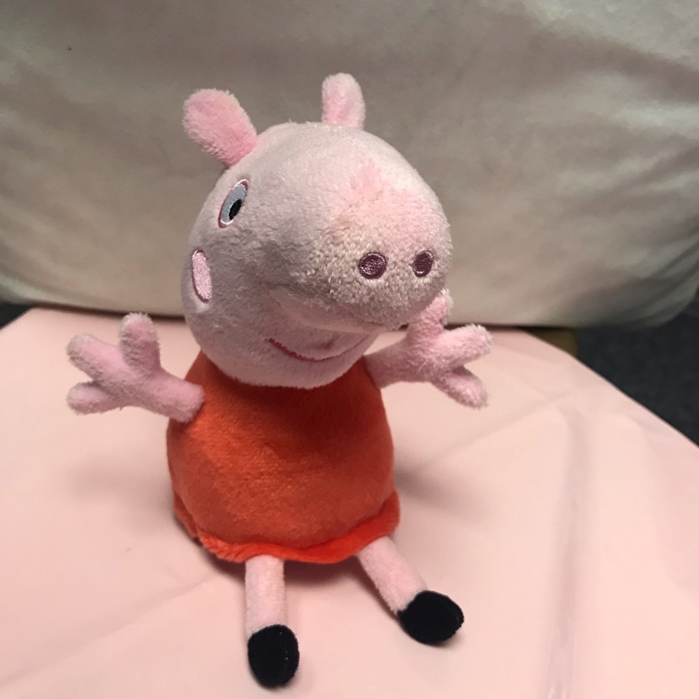 Peppa Pig‎ Stuffed Animal Plush 8”- Pink and Orange
